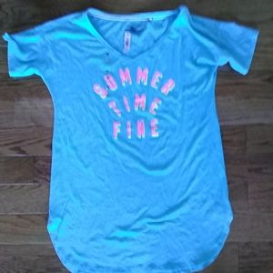 Victoria's Secret night shirt dress blue turquoise xs small NWT